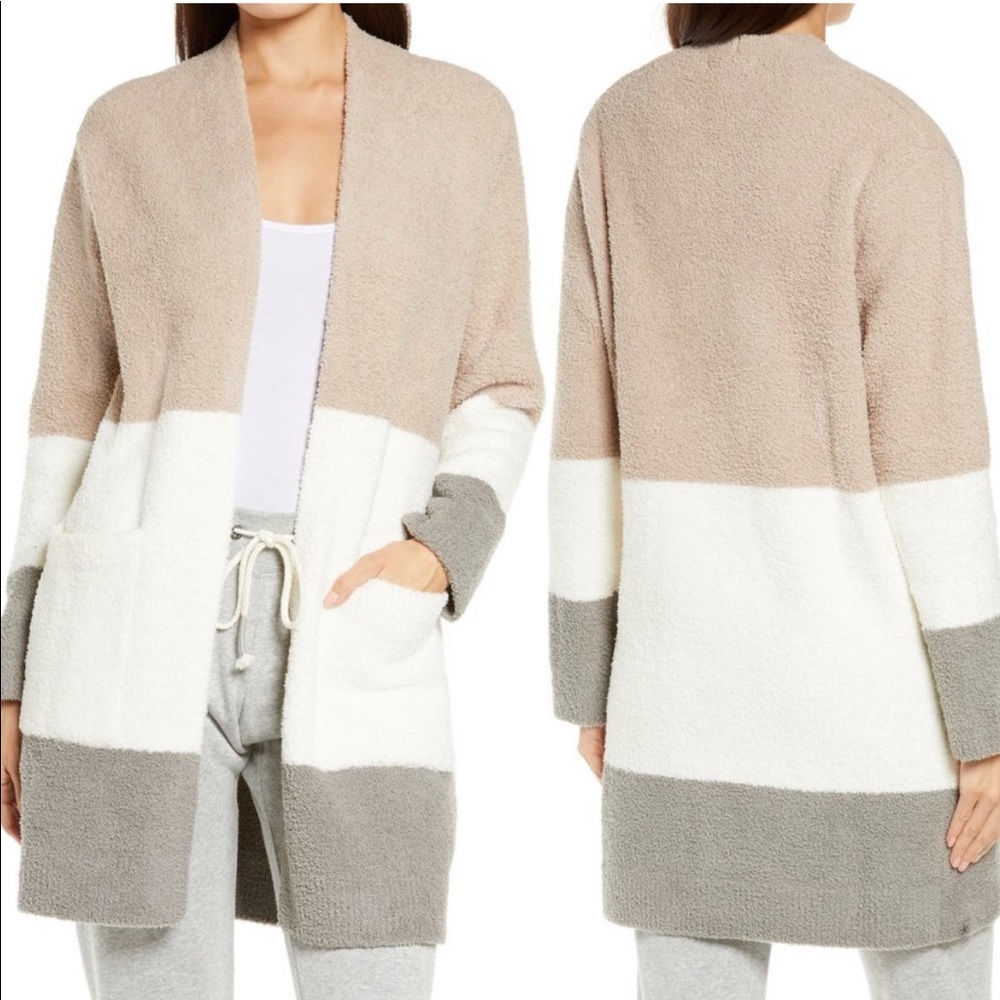 Barefoot Dreams CozyChic Colorblock Cardigan